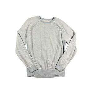 Vince Men's Wool Cashmere Birdseye Raglan Crew Sweater Blue Gray XL Quiet Luxury